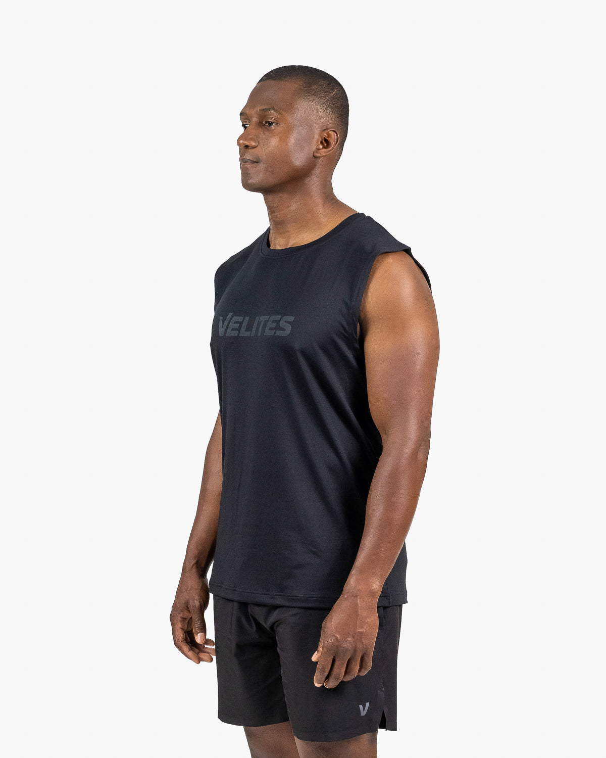 Tank Holo t-shirt Velites color black left three-quarter view