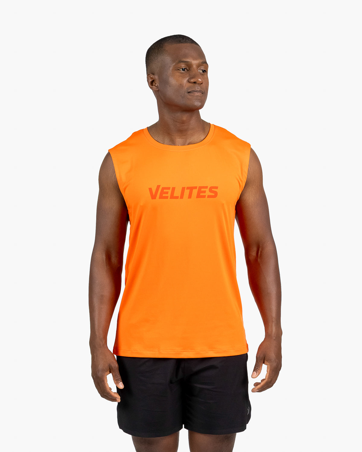 Tank Holo t-shirt Velites color orange reef front view