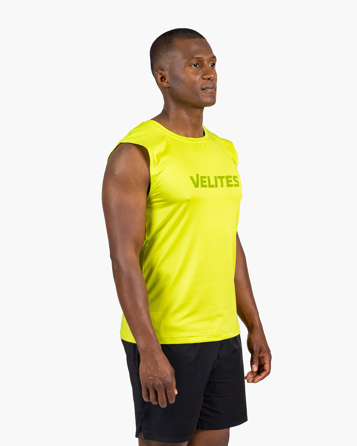 Tank Holo t-shirt Velites color fern green three-quarter view