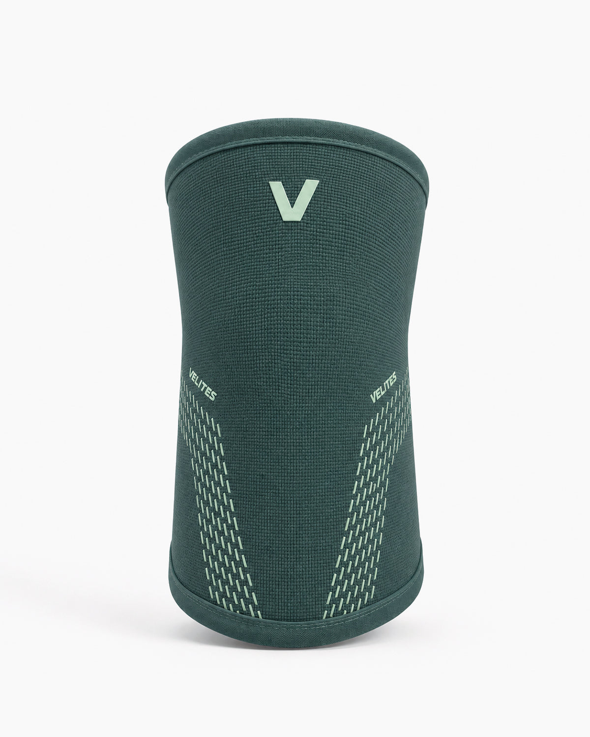 VELITES POWER 5 mm knee sleeve front view green