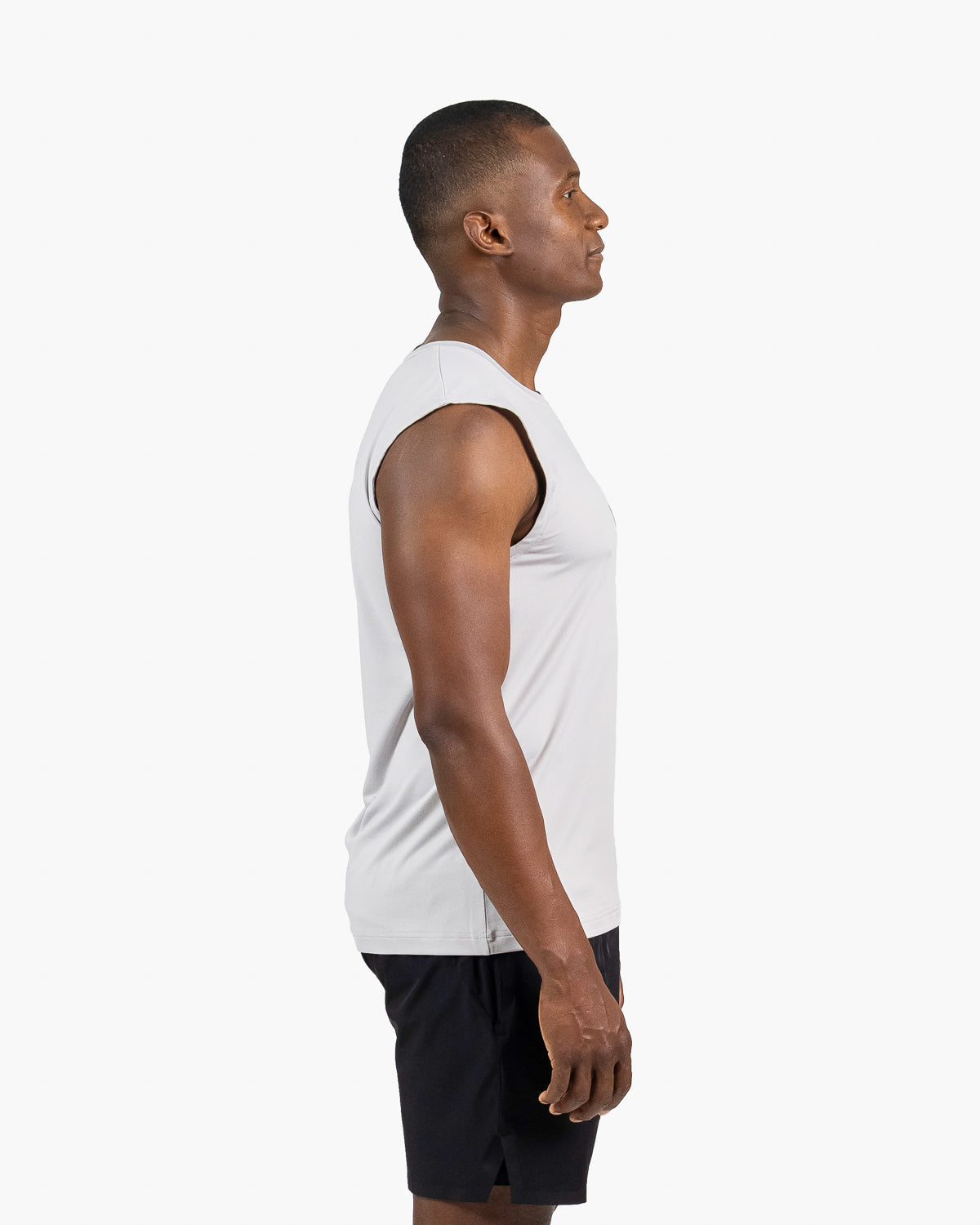 Tank Holo t-shirt Velites color grey side view