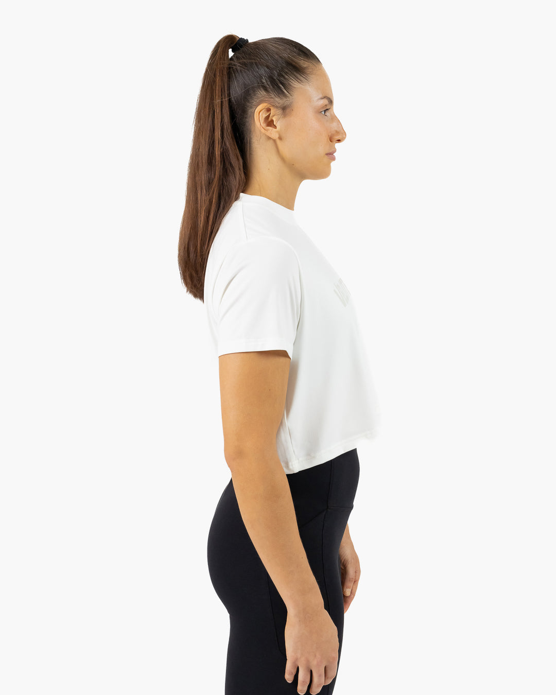 Velites Holo women's crop t-shirt side color_Grey
