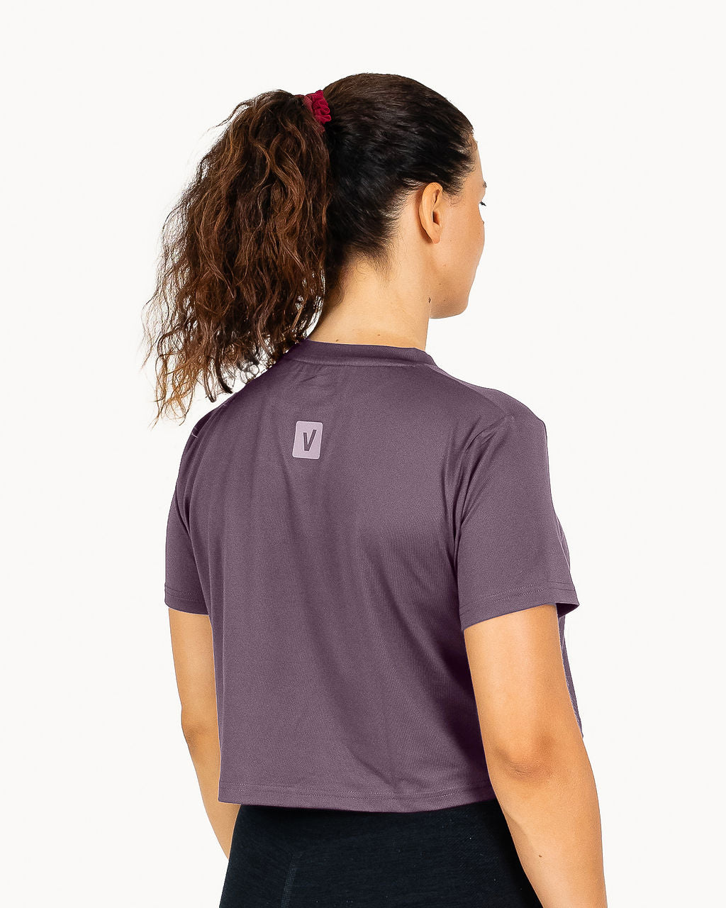Velites Holo women's crop t-shirt back color_Tupal