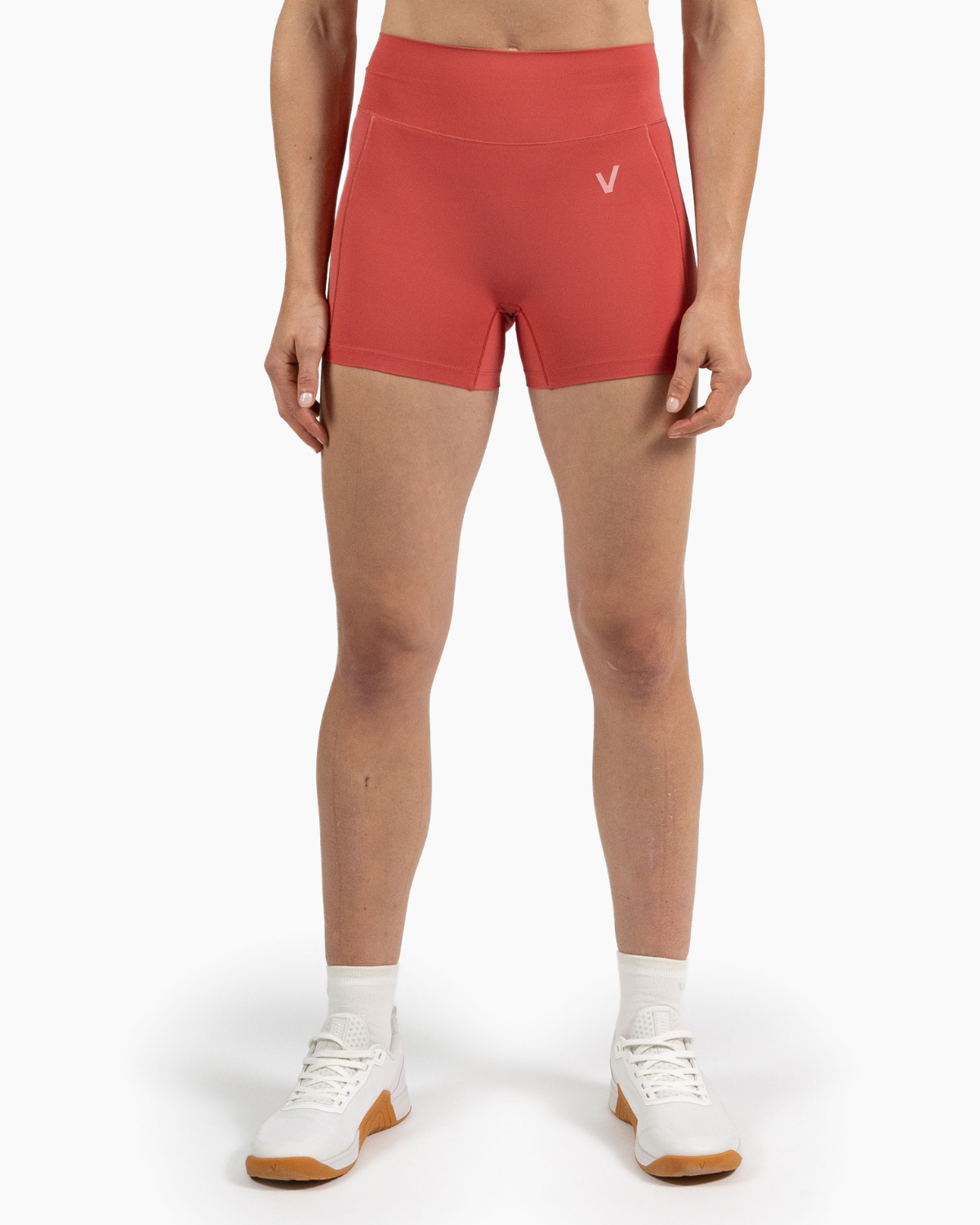 Velites women's Holo short legging front color_Raspberry