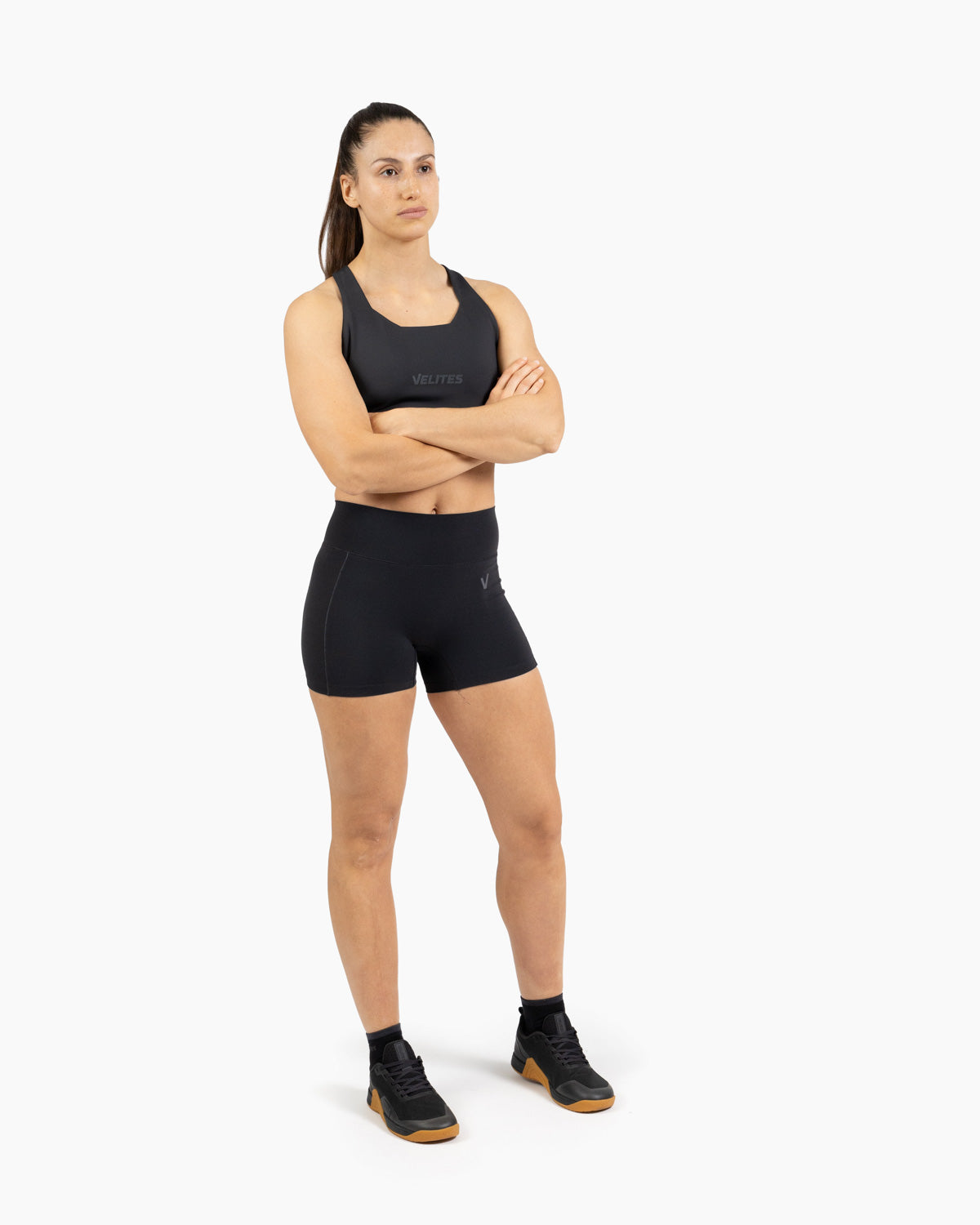 Velites women's Holo short legging movement color_Black