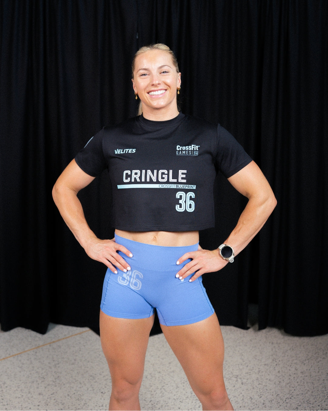 Womens's CrossFit® Games 26 athlete kit (crop t-shirt + legging)
