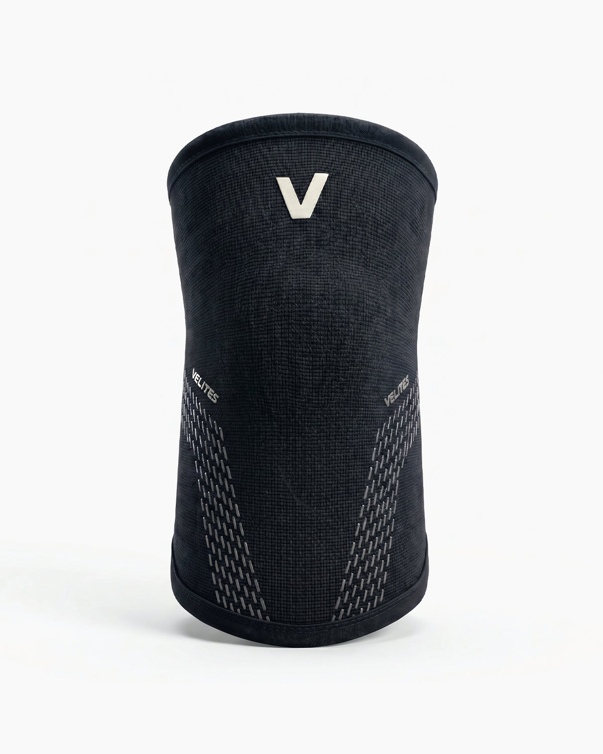 VELITES POWER 5 mm knee sleeve front view black