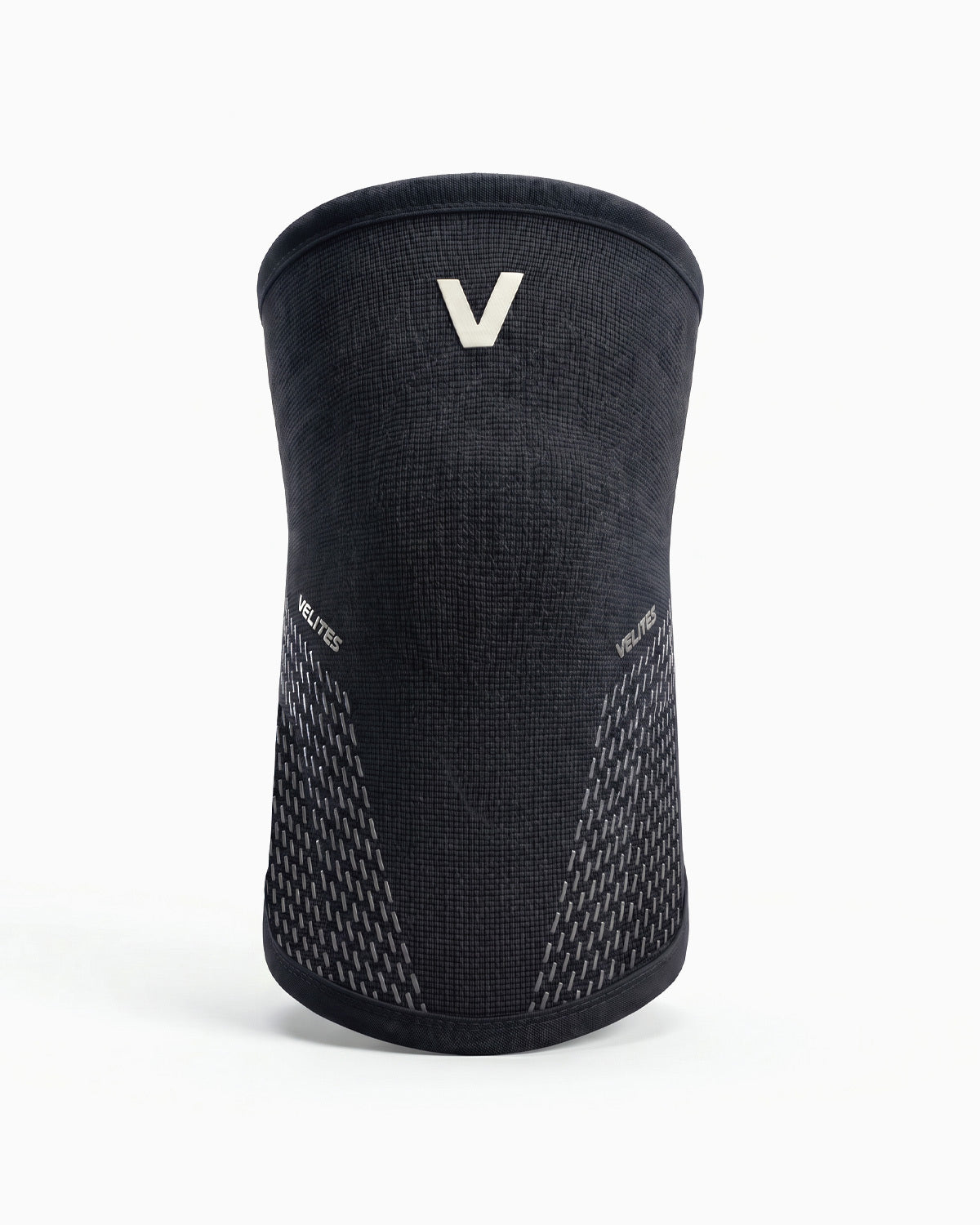 VELITES POWER 7 mm knee sleeve front view black