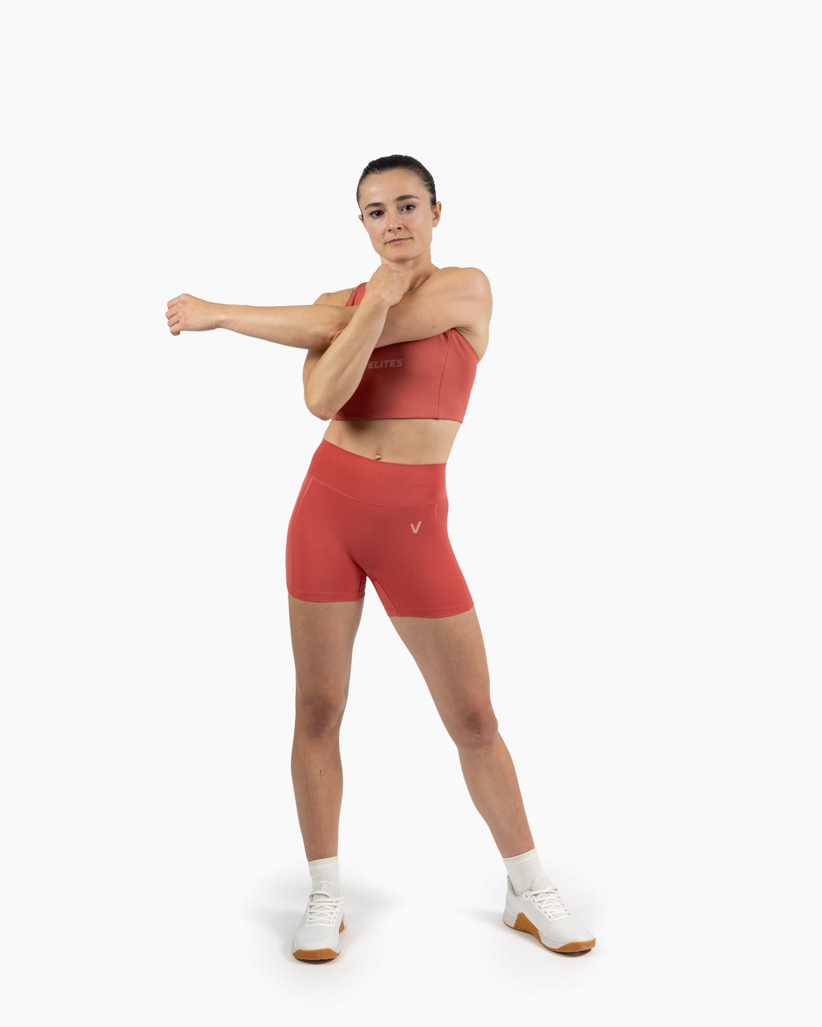 Velites women's Holo short legging movement color_Raspberry